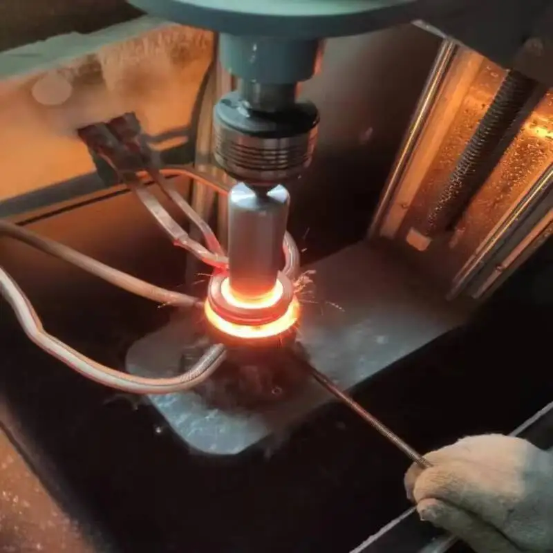 CNC Shaft Crankshaft Pipe / Gear High Frequency Vertical Induction Hardening Quenching Machine ТВЧ установка