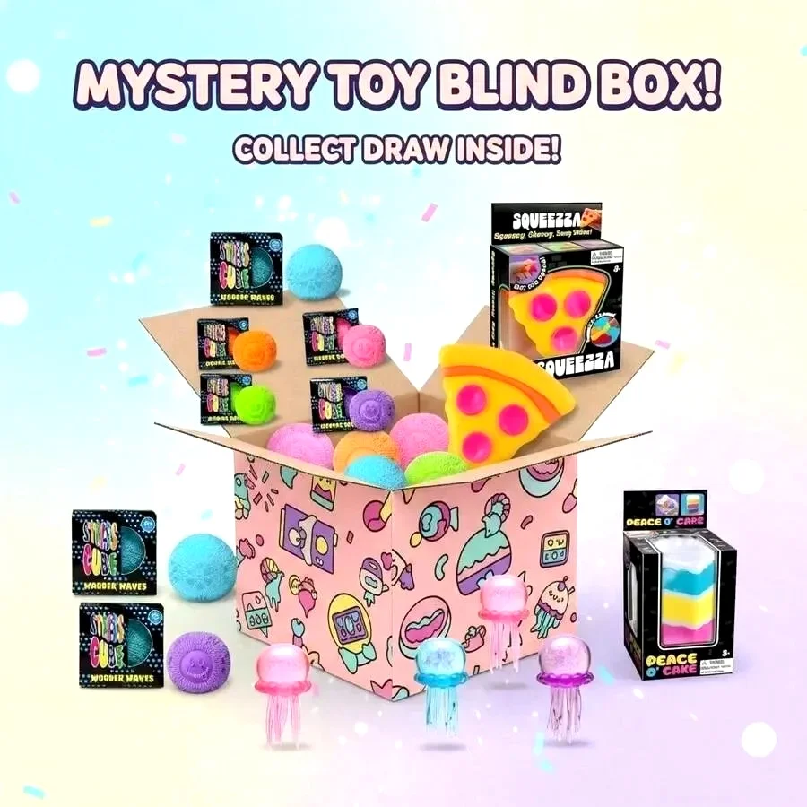 

3-Pack Squishy Blind Boxes, Food-Themed Slow Rebound Squishy Toys, Cute Donut, Toast & Bread Design Mystery Toys, Stress Relief Squeeze Toys, Party Favors