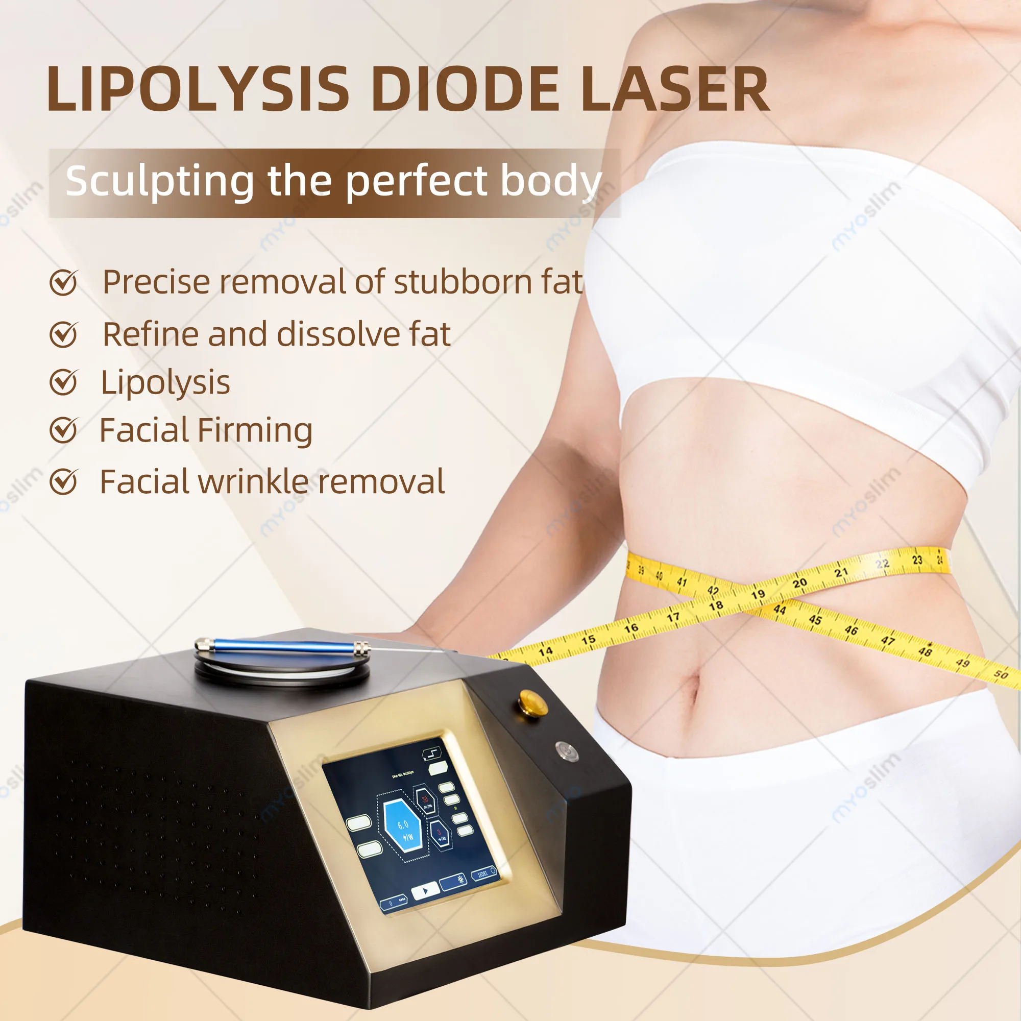 2025 New Fiber laser Dissolved Fat Lose Weight 980NM Remove Spider Veins Nail Fungus Face Removing Red Blood Silk Salon