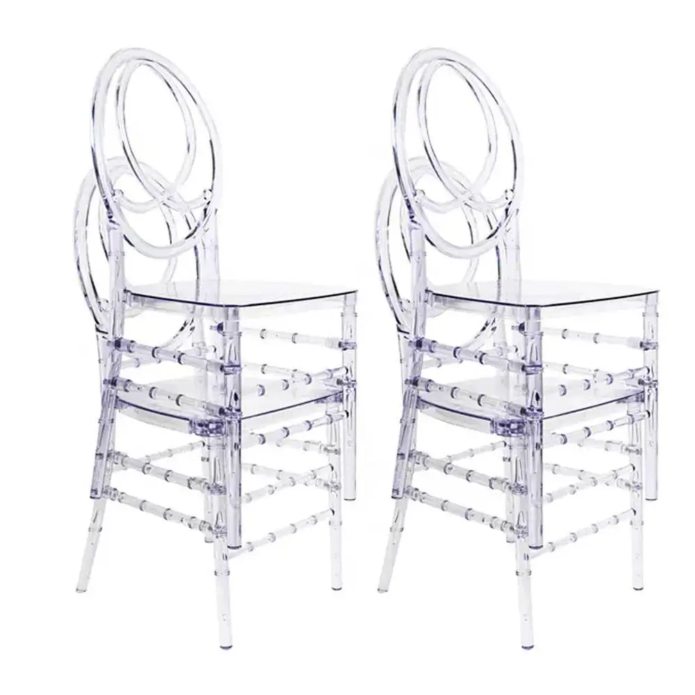 Wholesale Crystal Transparent Hotel Banquet Wedding Transparent Phoenix Activity Chair