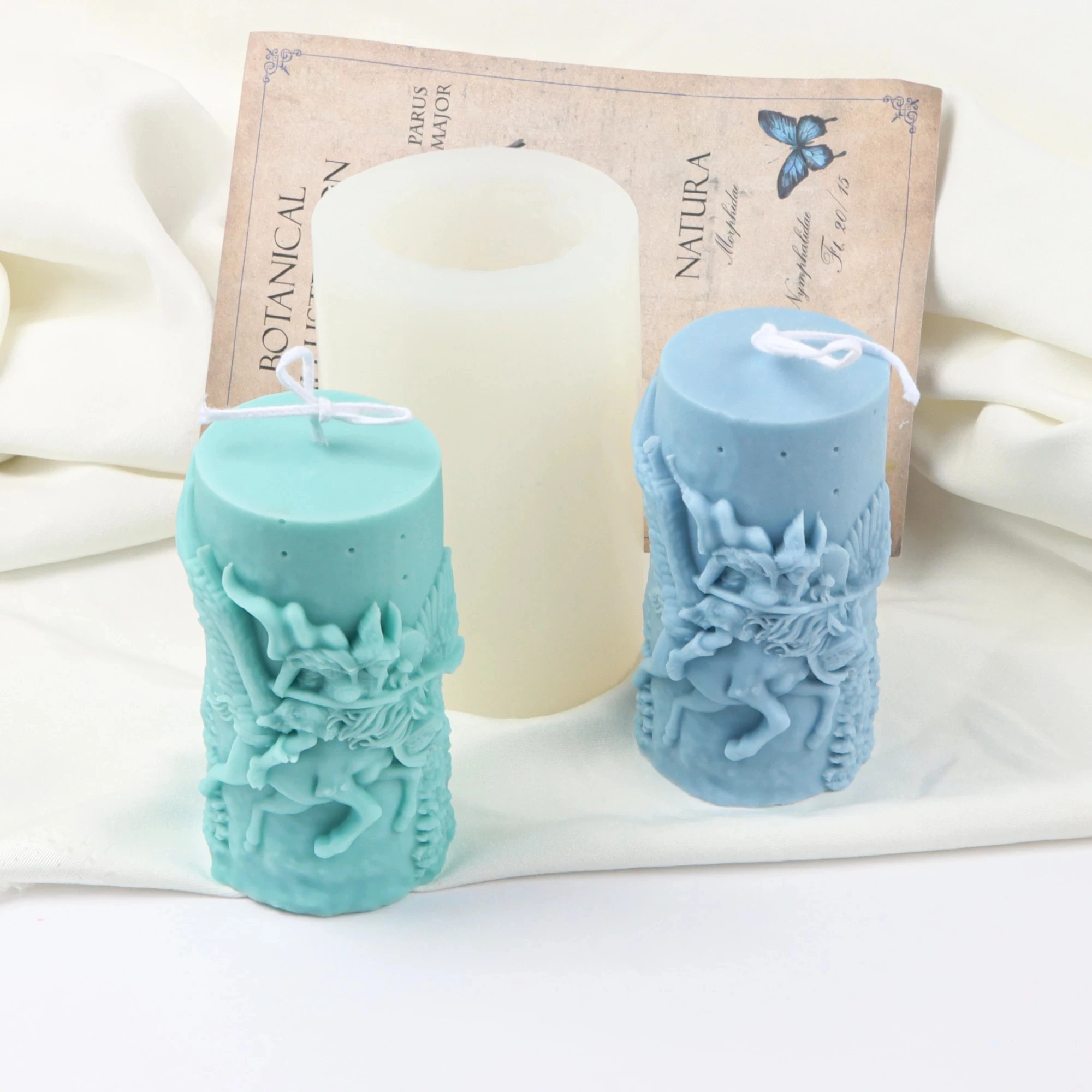 Norse Valkyrie Silicone Candle Mold for DIY Handmade Aromatherapy Candle Plaster Ornaments Soap Mould Handicrafts Making Tool