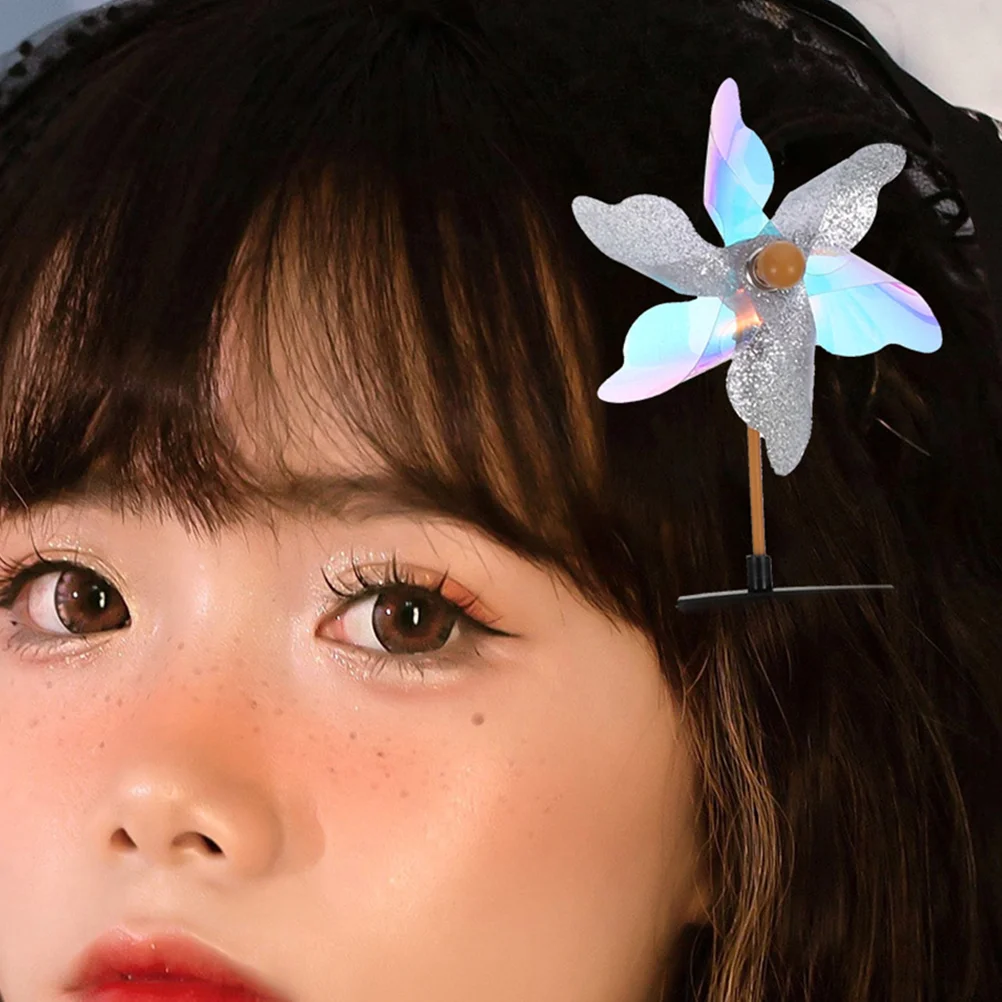 12 Pcs Windmill Hairpin Haircare Barrette Barrettes Accessories for Girls Outdoor