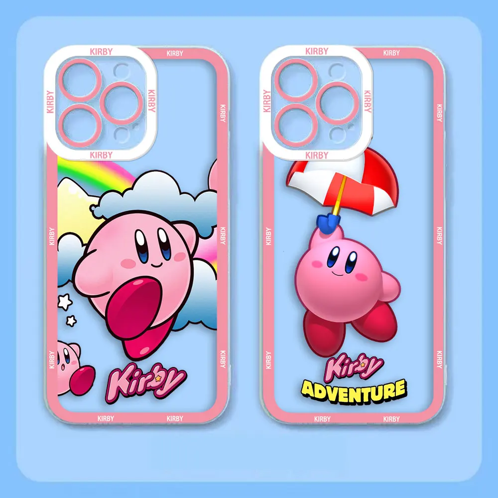 The Game Cartoon K-Kirby Cover Angel Eyes Clear Phone Case For OPPO RENO 11 11F 10 8 8Z 8T 7 7Z 6 6Z 5 5F 4 2 FIND X3 LITE Case