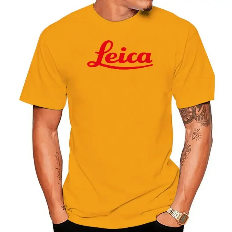New oversized t shirt streetwear graphic t shirts Leica Red Text T-SHIRT ALL SIZES # White men clothing tshirt harajuku