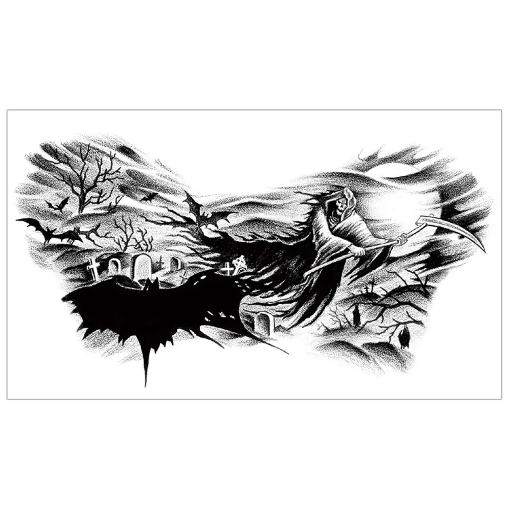 

Dragon Temporary Tattoo Stickers Semi-Permanent Waterproof Dragon Head Stickers Long Lasting Cool Dragon Head Chest Stickers Men