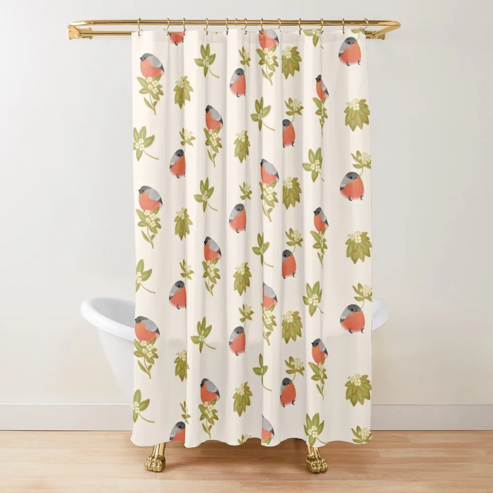 

Eurasian bullfinch Shower Curtain Shower For Bathroom Set For The Bathroom Bathroom Deco Funny Shower Curtain