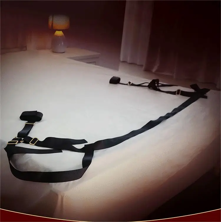 BDSM Adult Sex Game Bondage Set Handcuff Ankle Restraints Strap Couple Slave Sex Products Erotic Bed Strap Sex Products Supplies