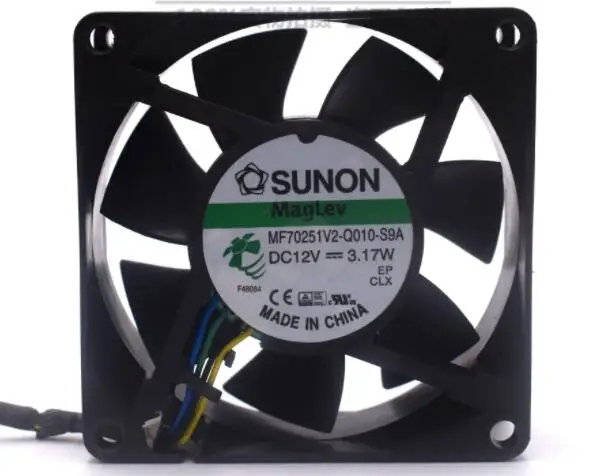 FAN FOR 7025 7cm MF70251V2-Q010-S9A DC 12V 3.17W 4-wire 70x70x25mm Server Square Fan