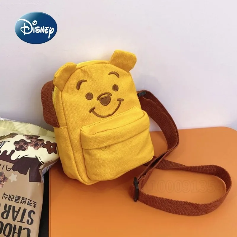 

Disney Winnie The Pooh New Children's Messenger Bag Cartoon Mini Children's Shoulder Messenger Bag Fashion Canvas Children's Bag