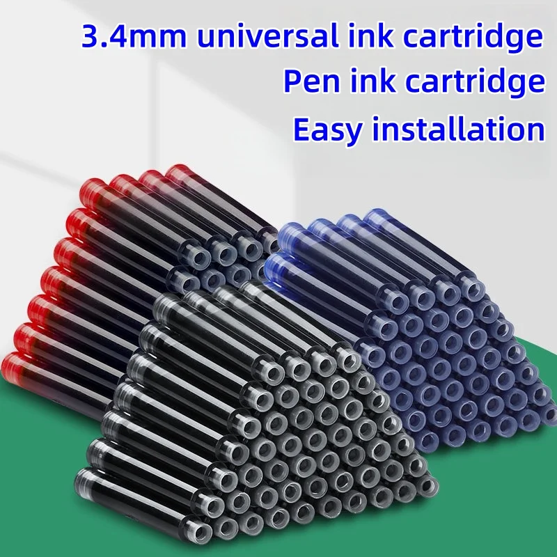 10Pcs Ink Sacs With a 3.4mm Diameter, Universal And Replaceable, Available In Black, Red And Blue Colors