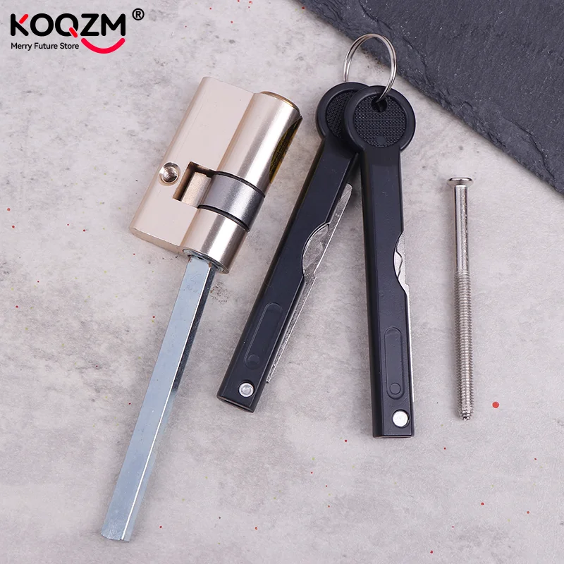 Copper Automatic Fingerprint Lock Cylinder With Tail C-Class Core Anti-theft Door Emergency Lock Core