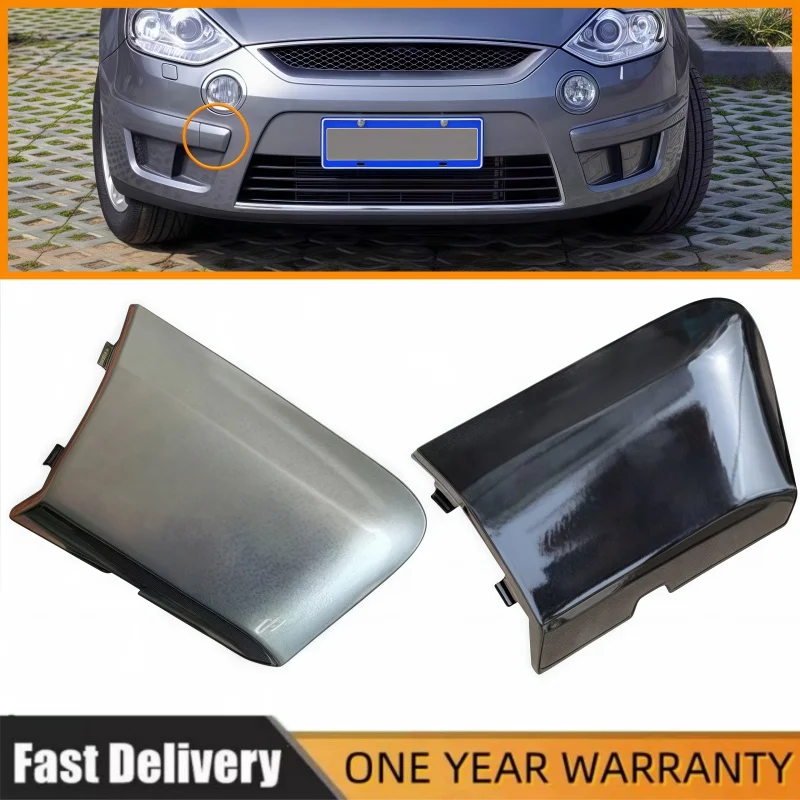 

For Ford S-MAX Smax C-MAX 2006 2007 2008 2009 2010 Front Bumper Tow Hook Cover Cap Trailer Hauling Eye Cover Lid Painted
