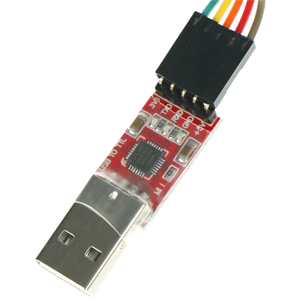 The STC serial converter from CP2102 USB 2.0 to UART TTL 5PIN module connector replaces customs USB micro-converter