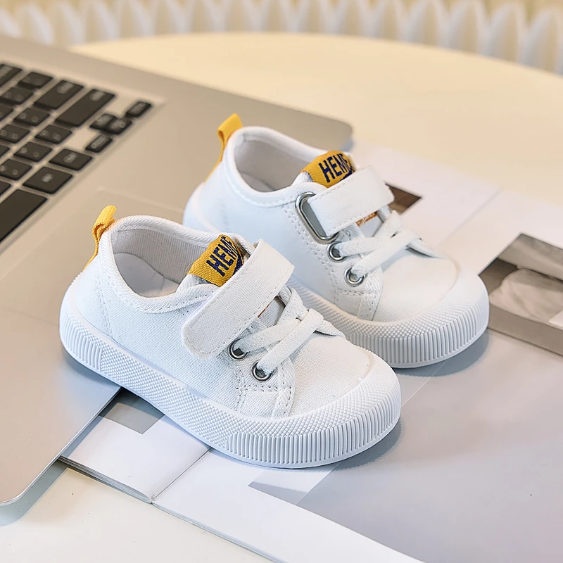 

Outdoor School Children Shoes Spring Autumn Little Kids Casual Canvas Shoe Sports Little White Shoes Toddler Boys Girls Sneakers