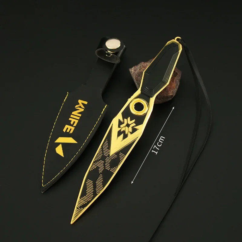 

Valorant Weapon Champions 2023 Kunai 17cm Game Peripheral Metal Katana Agents Weapon Model Ornaments birthday Gifts Toys Boys