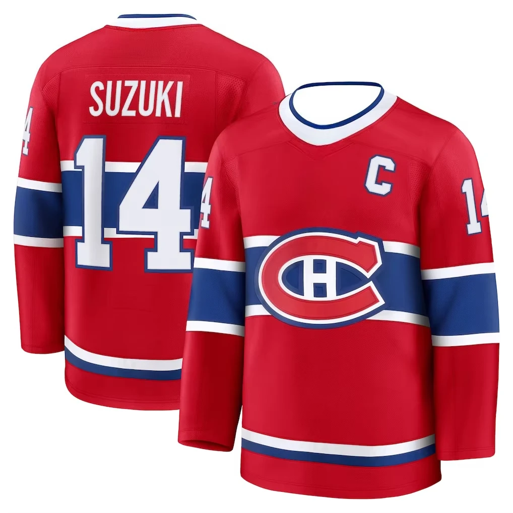 2026 Summer Men's Kids 13 Home Ice Hockey Jersey, Premium Breathable Replica Uniform with Team Logo for Fans