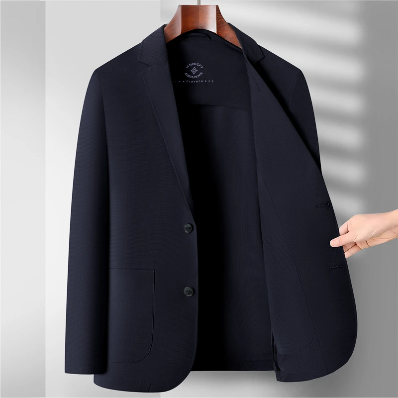 

Men's 2026 New Arrival Waffle Texture Seamless Blazer Lightweight Breathable Anti Sun Casual Business Travel Jacket for Men