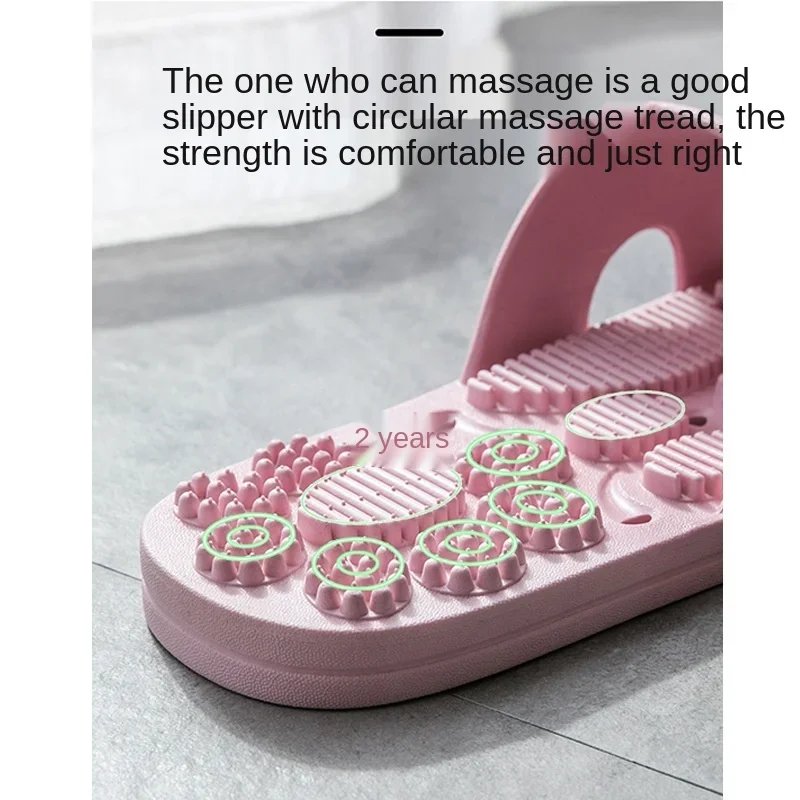 New massage slippers female summer home bathroom non-slip bathing couple thick-soled indoor sandals and slippers male