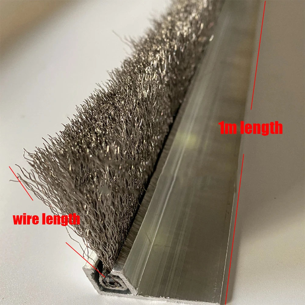 304 Stainless Steel Wire Brush Aluminum Alloy Wire Brush Industrial Grinding Polishing Brush Rust Removal Bush Customize