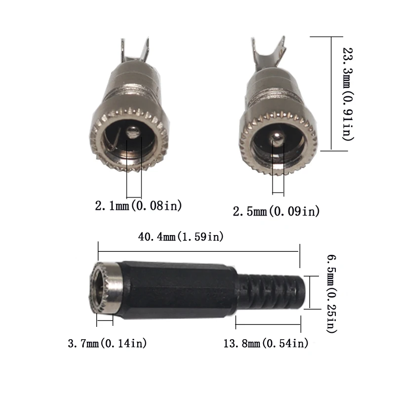 【10-5PCS】5.5X2.5MM 5.5X2.1MM Power Adapter Connector For Socket Repairs Tool 5.5*2.1mm 5.5*2.5mm