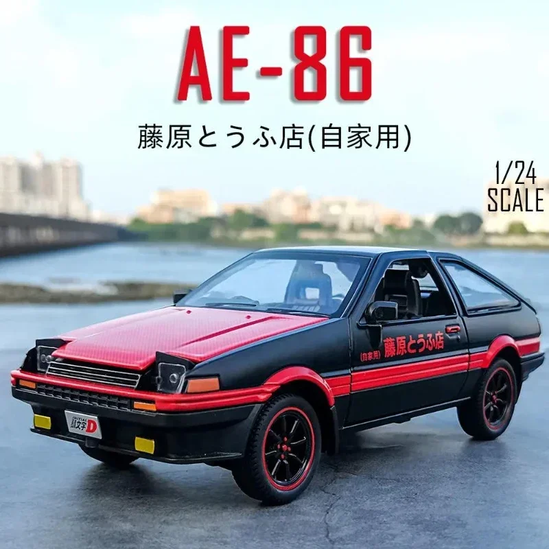 

1:24 Toyota AE86 INITIAL D Alloy Sports Car Model Diecasts Metal Toy Vehicles Model High Simulation Collection Kids Gift A458