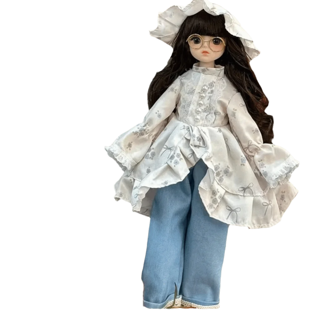 Attractive Eyes 30cm with Clothes Long Hair with Wig Make Up Princess Dress Up Anime Elegant Princess Makeup Ball Joint