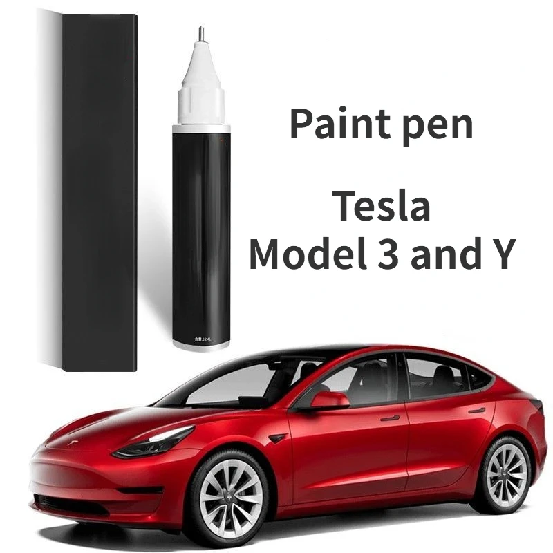 

Suitable for Tesla model 3 and model Y red paint touch-up pen Red Roadster accessories car paint boss wheel Hub cover repair