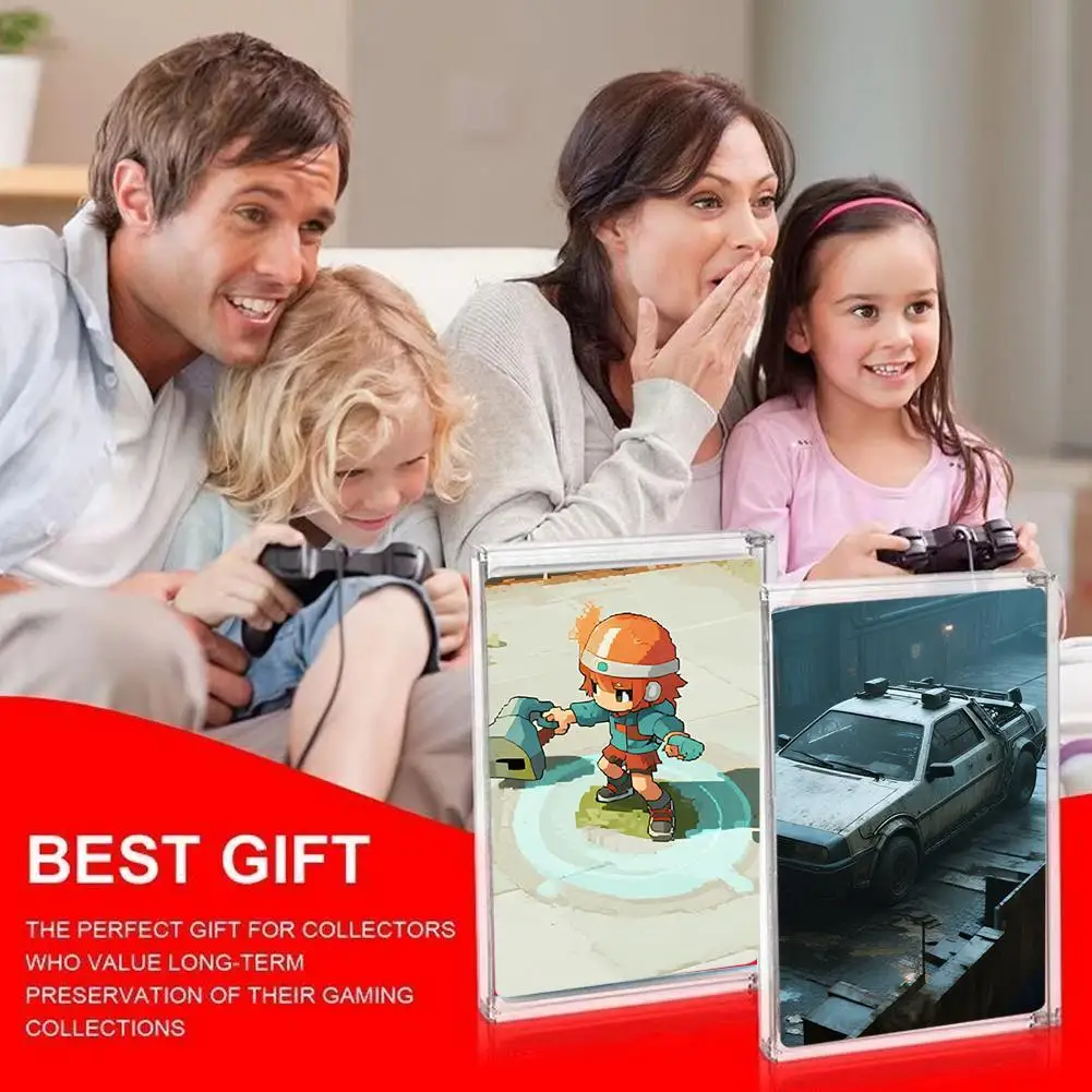  for SWITCH 2 Game Card Display Case Magnetic Acrylic Protective Box With High Transparency Dustproof Game Card Storage Box