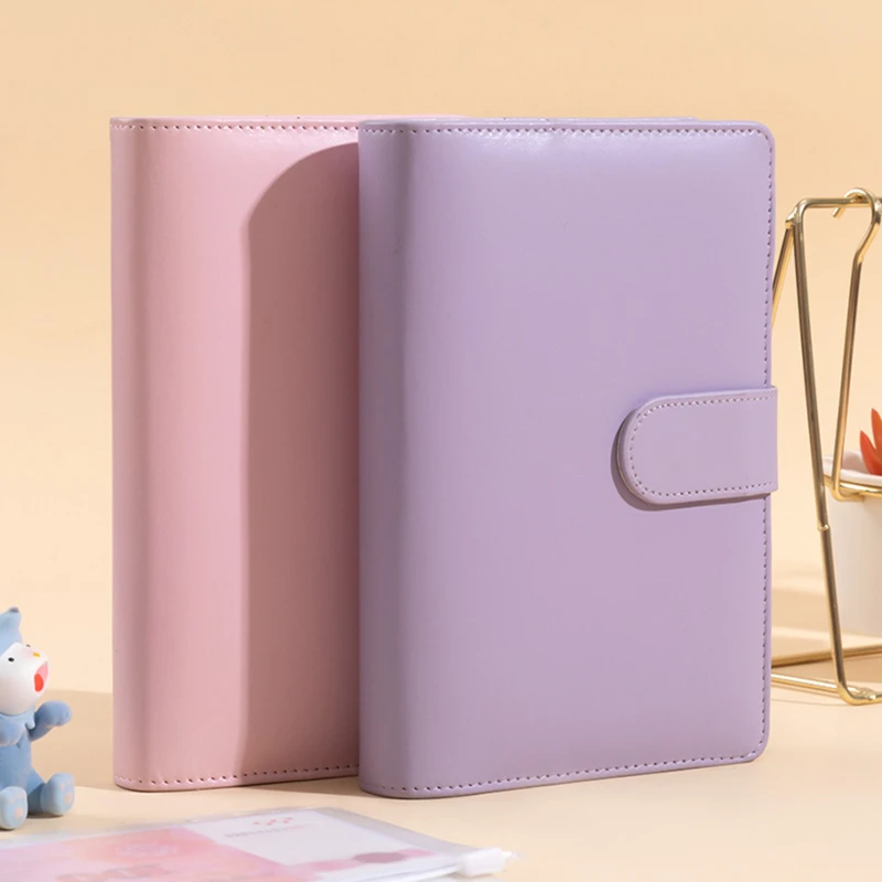 Planificador de carpetas de presupuesto A6, 6 agujeros, 8 sobres con cremallera, 2 pegatinas en una billetera para cuaderno para ahorrar dinero, organizador, sistema de efectivo