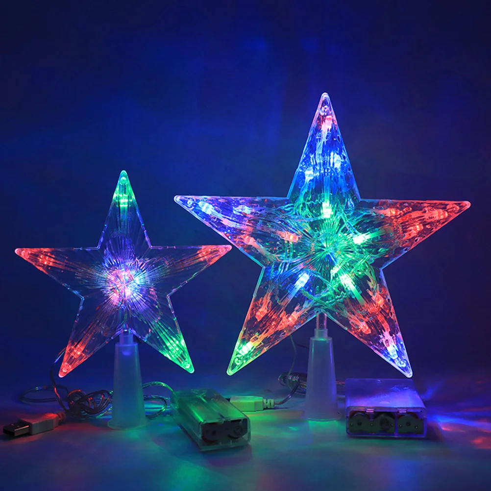 

Xmas Trees Topper for Artificial Funny Christmas Star Modern Simple Toppers Small