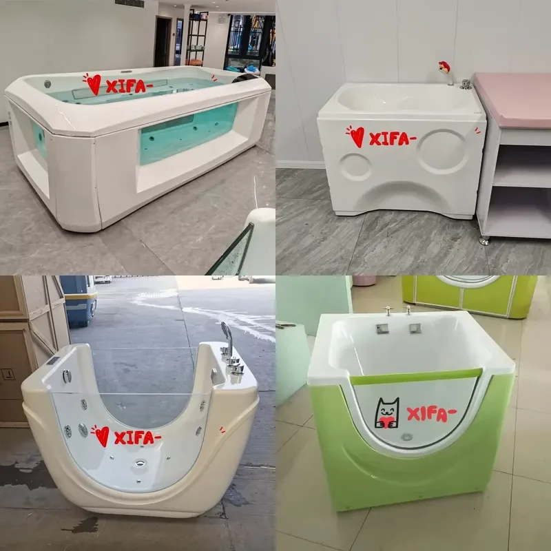 2026Hot Commercial Scandinavian-Style Acrylic Baby Whirlpool Bathtub Recyclable Material, Low-Noise Pump for Nordic Spa