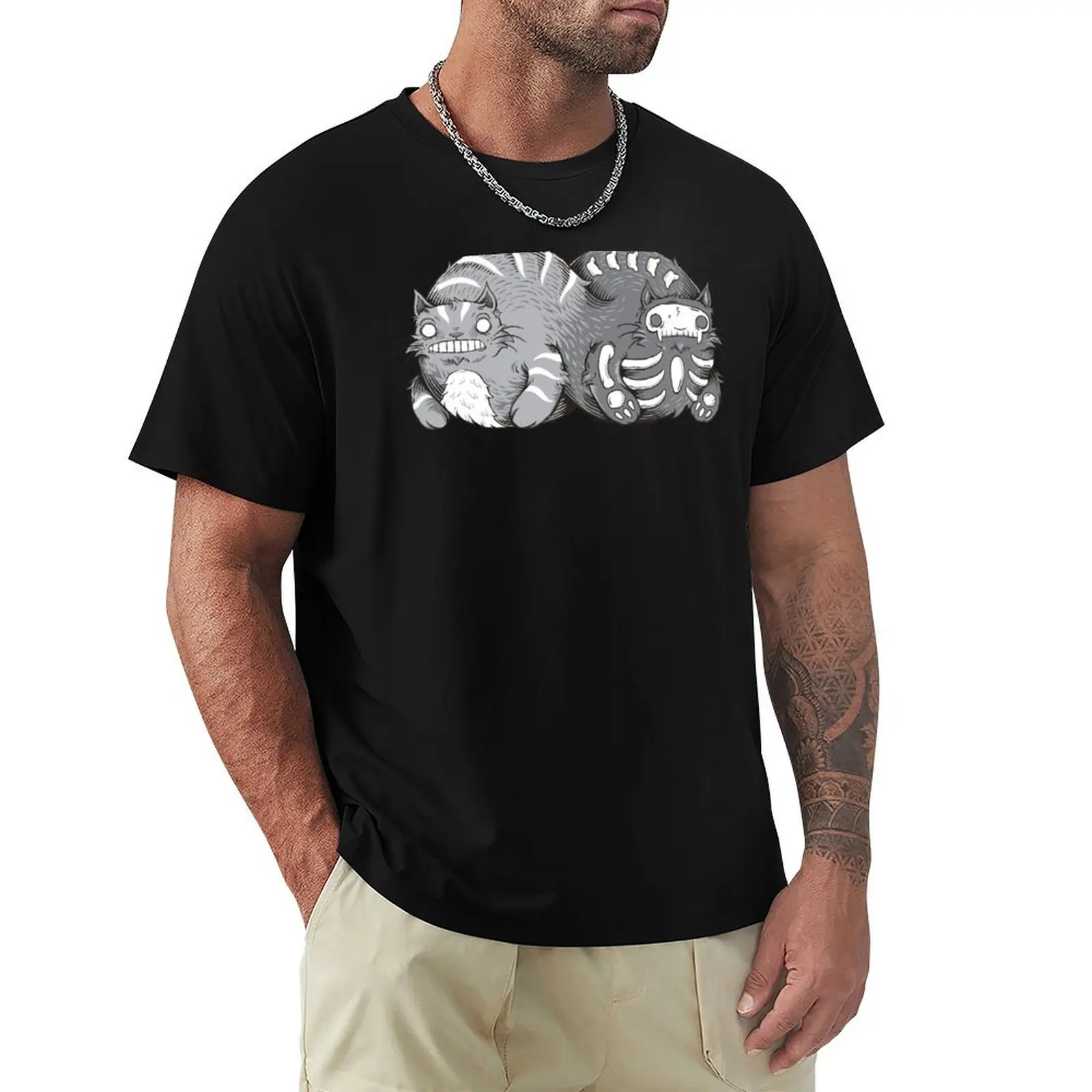 Quantum Cat Curiosity T-Shirt Outdoor Sports Short Sleeve Top