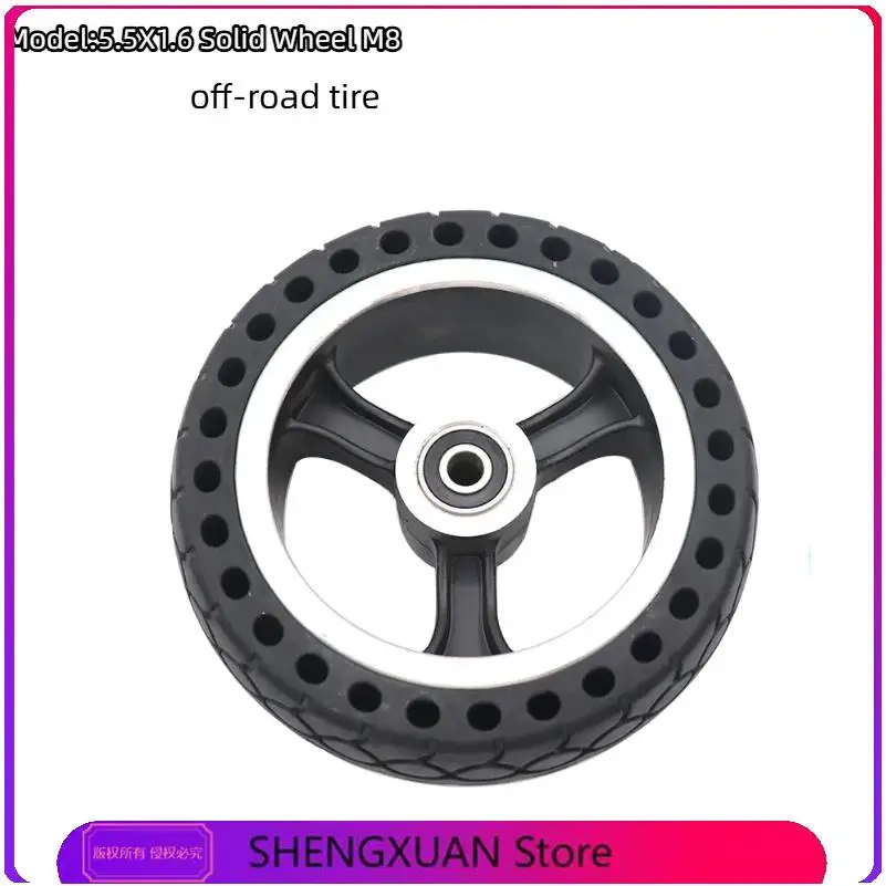 motorcycle tire 5.5 Inch Non-Pneumatic Tires Honeycomb Tyre For Xiaomi Mijia M365  Rear Hub  Solid Tyres Hollow