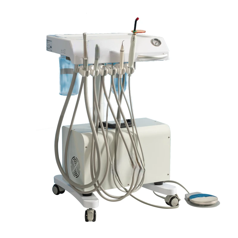 CE Approved Suitcase Portable Mobile Suction Unit Machine for outdoor dental treatment