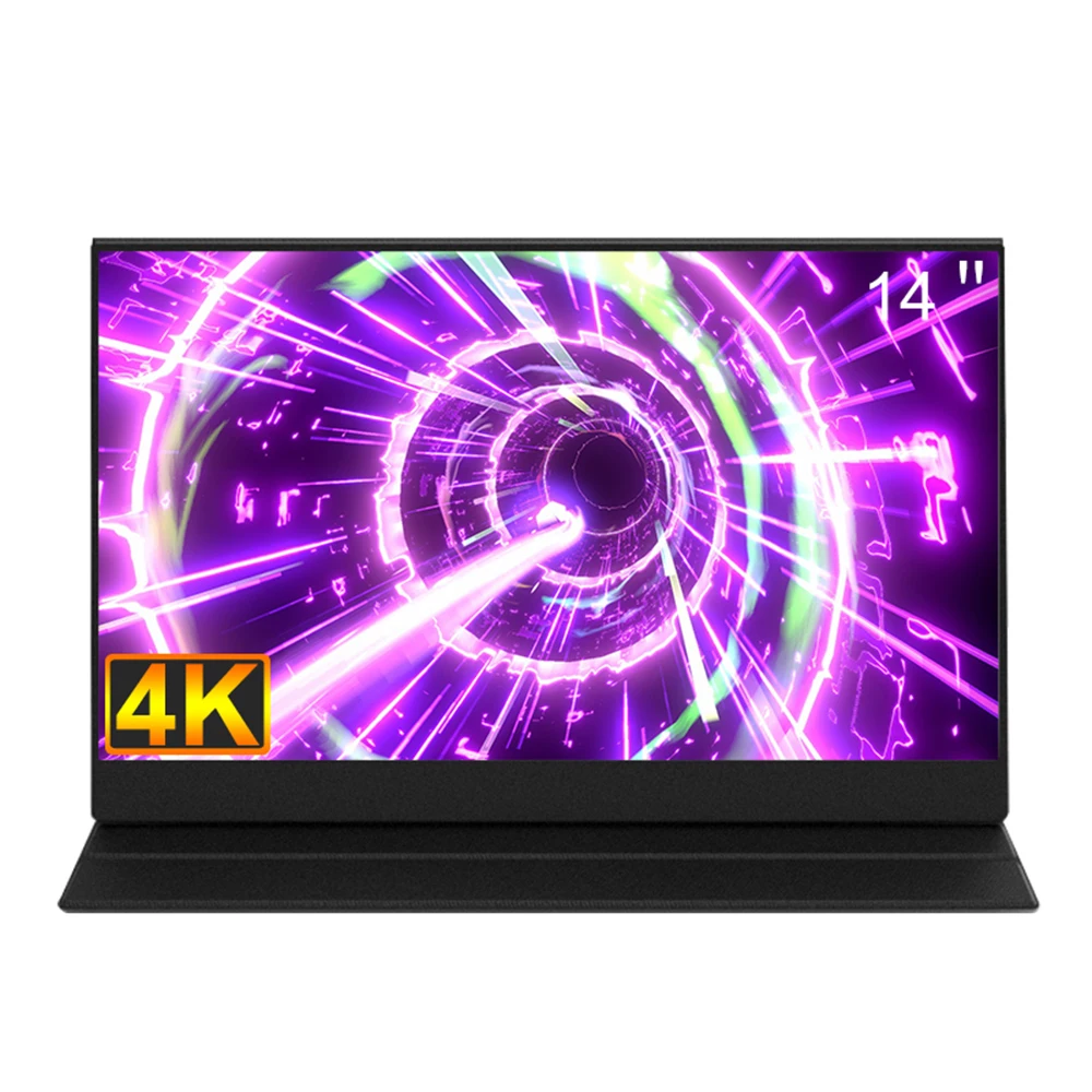 Lanlipu good quality Aluminum alloy 14 inch 4K FHD Portable Monitor  HDR IPS RGB Gaming Display for Laptop Switch Xbox PS4/5