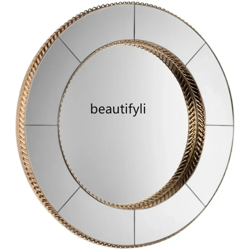 

Bedroom Makeup Mirror Round Restaurant Decorative Mirror Entrance Bathroom Mirror
