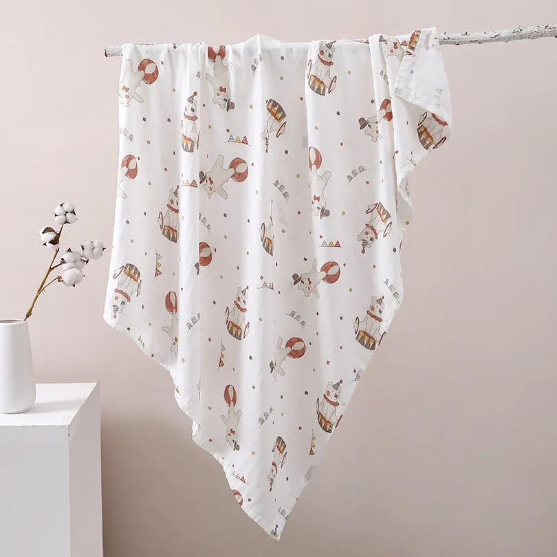 Baby Double-Layer cottonSwaddle Blanket,Soft and Breathable,Multifunctional Newborn Wrap Blanket,Baby Quilt,Baby Swaddle Sheet