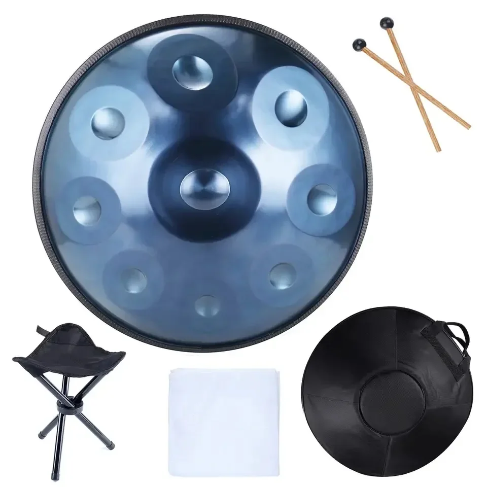 Steel Tongue Tongue Handpan Drum 22 inches 9 notes Handpan Musical Instruments Drums