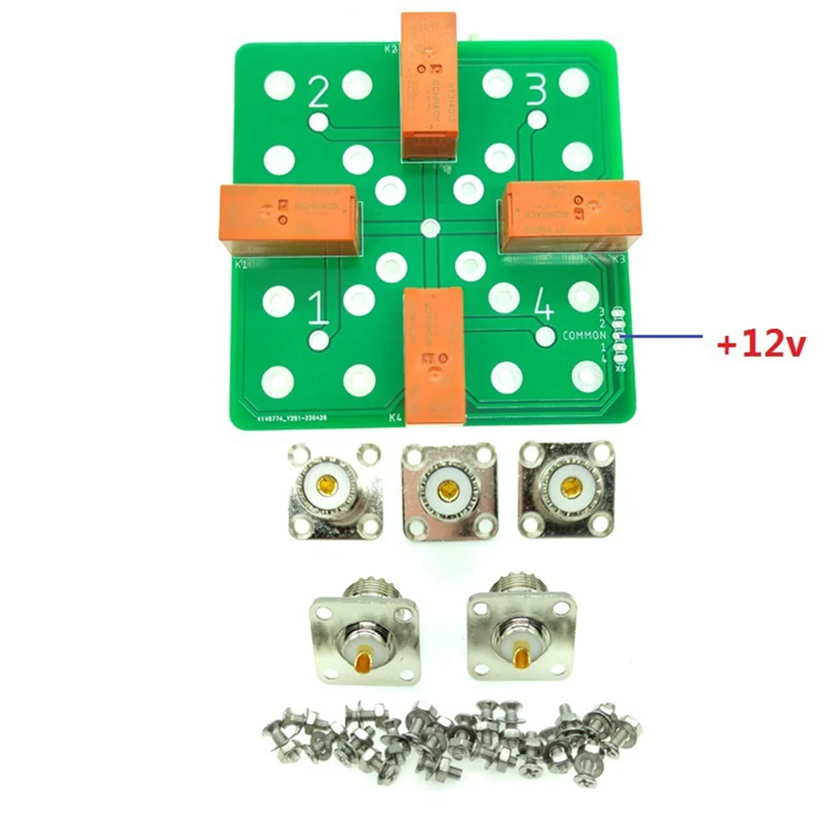 

2025 New- 4:1 Coax Remote Antenna Switch SO-239 High Power 1.5kW CW/ or 3000W PEP with Manual Controller