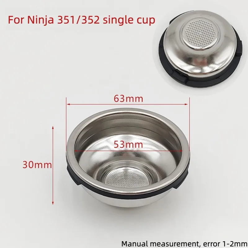 Coffee Filter Basket for Ninja ES601 ES701 ES351 ES352 Coffee Maker, Stainless Steel Reusable Portafilter Basket Replacement