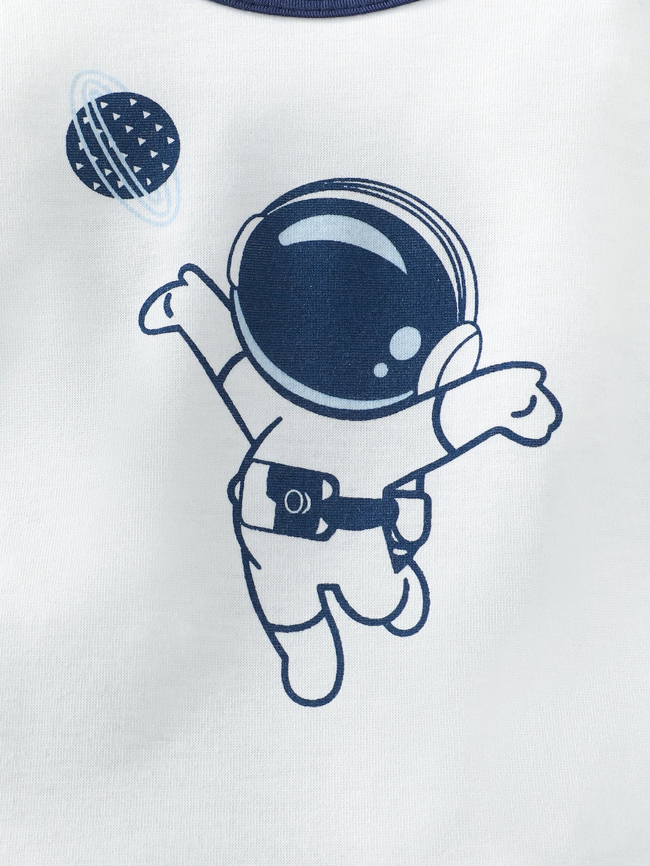 Winter  0-1 Years Old  Infant Baby Boys Long  Sleeved  Planet Elements   Astronaut   Printing  Romper   3-Piece Set