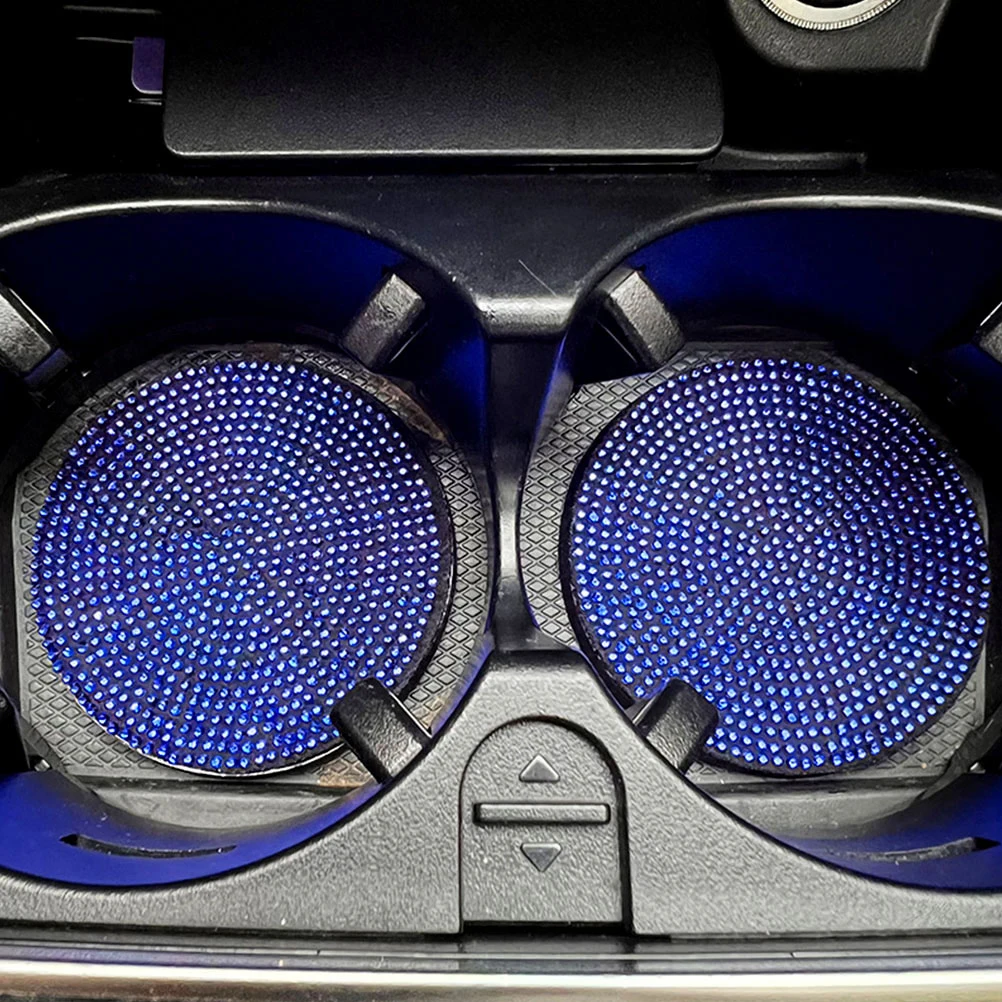 

PVC Anti Slip Coaster Car Cup Holder Non Skid Water Resistant Durable Lightweight Heat Resistant Easy Clean Artificial