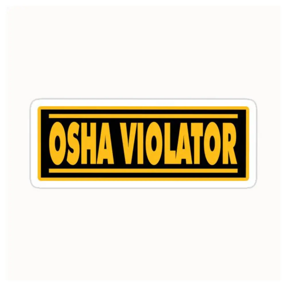 OSHA Violator Waterproof Stickers For Decorating Car Windows Motorcycles And Computers.