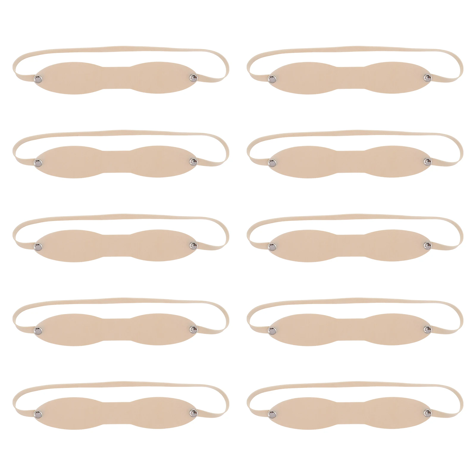 

10pcs Head-mounted Practice Skin Lightweight Reusable Salon Eyebrow Drawing Fake Headband Practice Supplies
