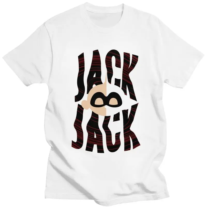 Custom The Incredibles Jack Cartoon T Shirts Men Pure Cotton Tees Tshirts Short-Sleeve Casual T-shirt Clothes