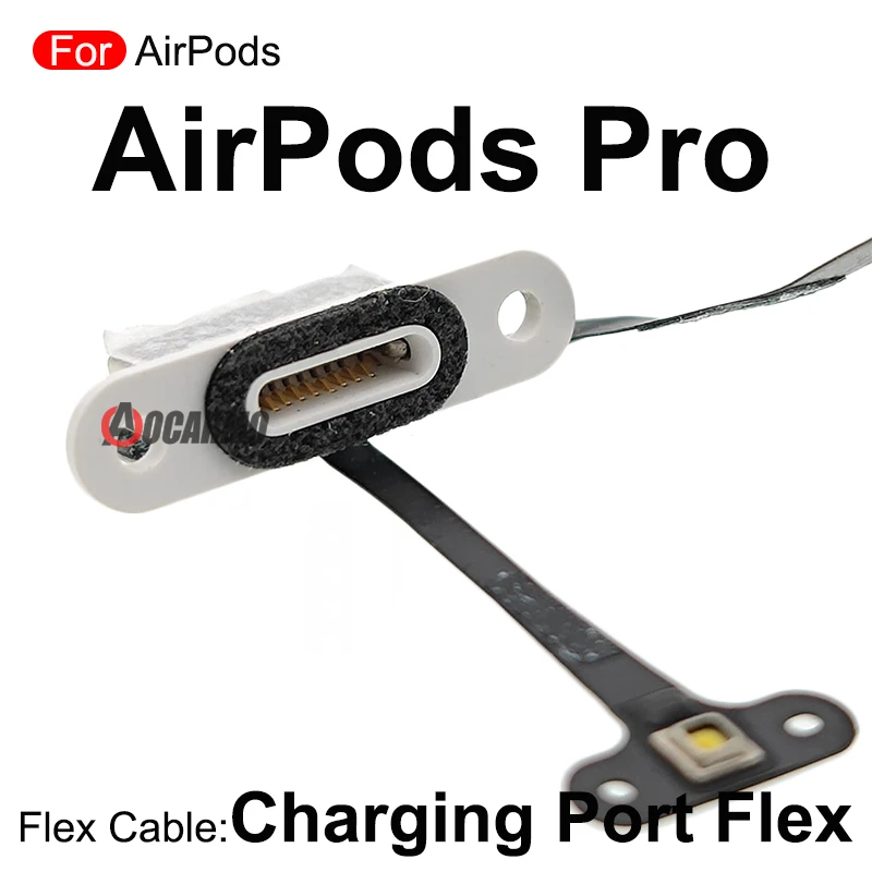 1Pcs Headphone Charging Charger Port Dock Connection Flex Cable For AirPods Pro Pro2 Repair Replacement Parts