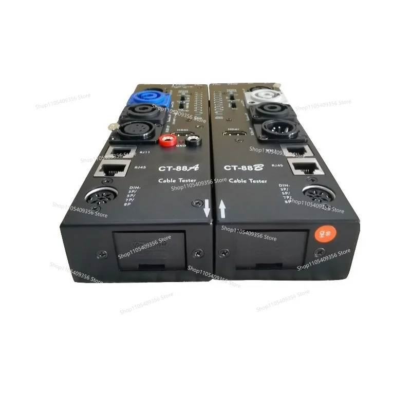 For Separate Multifunctional Audio Line Tester 16-in-1 Digital Display CT-88 Automatic Line Tester
