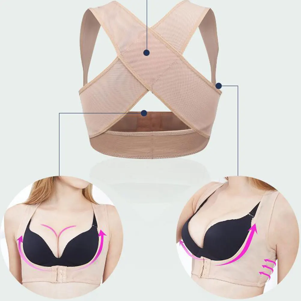 

Posture Corrector Chest Support Straps Humpback Belt Shoulder Correction Vest Women Polyamide ex Lightweight