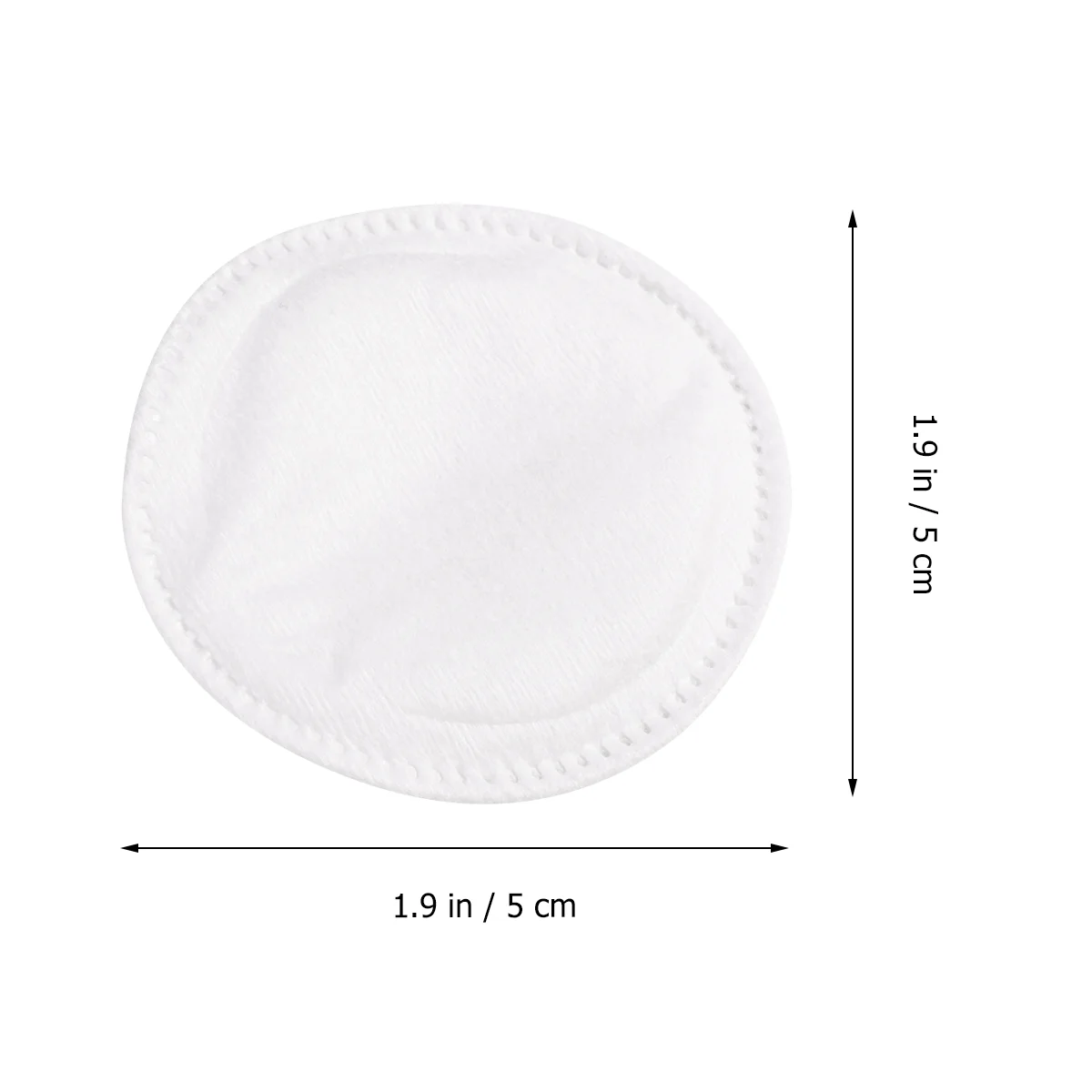 100pcs Non-woven Three Layers Fabric Pads Makeup Remove Pads Nail Polish Remover Round Facial Cotton Pads (White)