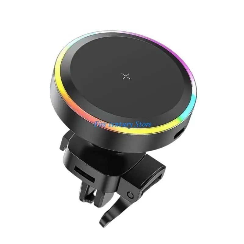 

J6PA Phone Car Mount, Quick Charging Port for Air Vent Adjustable 360 Degree Rotation Handfree Navigation and Calls